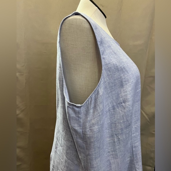 New Carol Anderson II Blue Linen Dress - Picture 3 of 7
